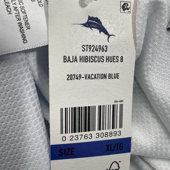 Tommy Bahama Men's X-Large Swim Trunks Vacation Blue Artist Series MSRP $99 - Picture 9 of 11